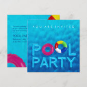 Uitnodiging zomerzwembad (Voorkant / Achterkant)