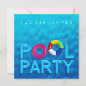Uitnodiging zomerzwembad (Voorkant)