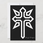 Uitnodiging Zwart Kerk Toren Save the Date (Achterkant)