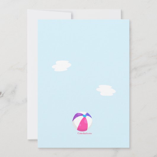 Uitnodiging zwemmen en spelen (Achterkant)