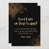 UitnodigingBest of Luck for Exam Wishes Kaart (Voorkant / Achterkant)