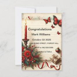 UitnodigingElegante Bloemen Uitnodiging Ontwerp va