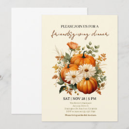 UitnodigingElegante Friendsgiving uitnodiging voor