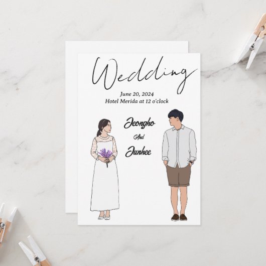 Uitnodigingen (Voorkant / Achterkant in situ)