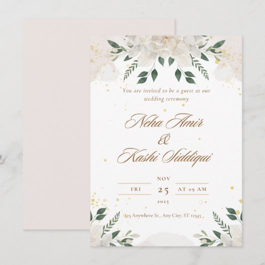 Uitnodigingen  (Voorkant / Achterkant)