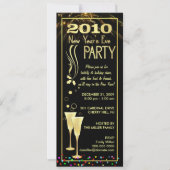 Uitnodigingen 2010 van het nieuwjaarsfeest (Voorkant)