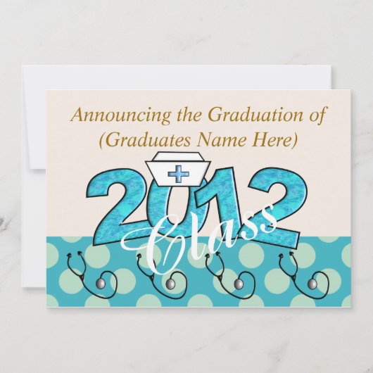 Uitnodigingen 2012 van de Partij van de Afstuderen (Voorkant)