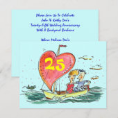 UITNODIGINGEN 25-JARIG JUBILEUM IN ONGEDWONGEN SFE (Voorkant / Achterkant)