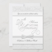 Uitnodigingen 25-jarig jubileum zilveren bruiloft (Voorkant)