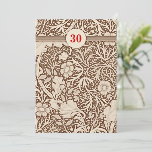 Uitnodigingen 30-jarig jubileum (Staand voorkant)