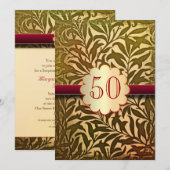 Uitnodigingen 50e gouden jubileumfeest (Voorkant / Achterkant)