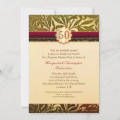 Uitnodigingen 50ste gouden jubileumfeest (Achterkant)