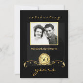 Uitnodigingen 50ste verparty Vintage Spiraal (Voorkant)