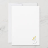 Uitnodigingen & Aankondigingen :  Champagneglaasje (Achterkant)