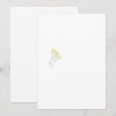 Uitnodigingen & Aankondigingen :  Champagneglaasje (Voorkant / Achterkant)