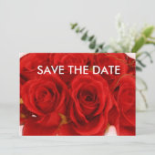 Uitnodigingen / aankondigingen voor rode rozenboek (Staand voorkant)