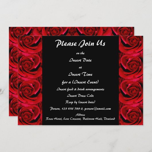 Uitnodigingen - aanpasbaar (Voorkant / Achterkant)