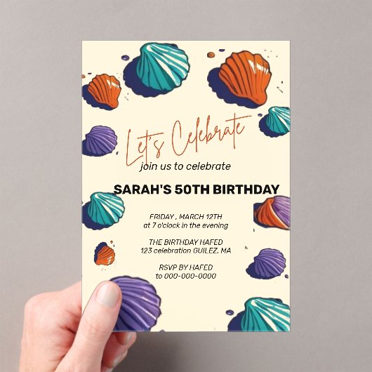 Uitnodigingen Acryl Set Save the Date Kaart (Insitu (Draagbaar))