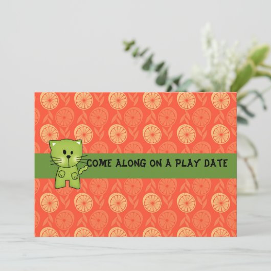 Uitnodigingen afspeeldatum (Staand voorkant)