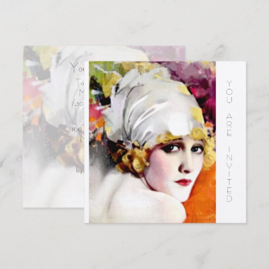 Uitnodigingen, anna nilsson over de goudvoorraad v kaart (Voorkant / Achterkant)