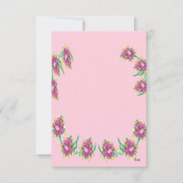 Uitnodigingen/assiatische Lily/Envelops inbegrepen Kaart