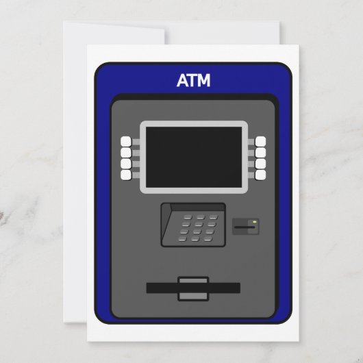Uitnodigingen ATM-machine (Voorkant)