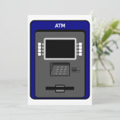 Uitnodigingen ATM-machine (Staand voorkant)