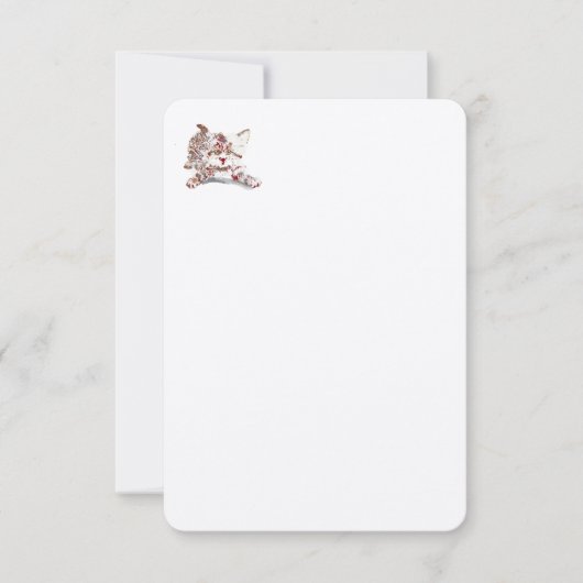 Uitnodigingen : Baby Kitten (Voorkant)