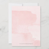 Uitnodigingen BABYSHOWER Kleine POMPOEN MEISJE (Achterkant)