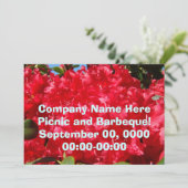 Uitnodigingen Bedrijfs Picknick Barbecue (Staand voorkant)