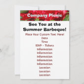 Uitnodigingen Bedrijfs Picknick Barbecue (Achterkant)