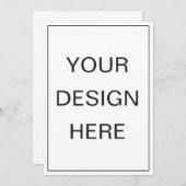 Uitnodigingen bedrukken 5x7" (Voorkant / Achterkant)