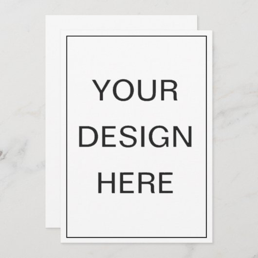 Uitnodigingen bedrukken 5x7" (Voorkant / Achterkant)