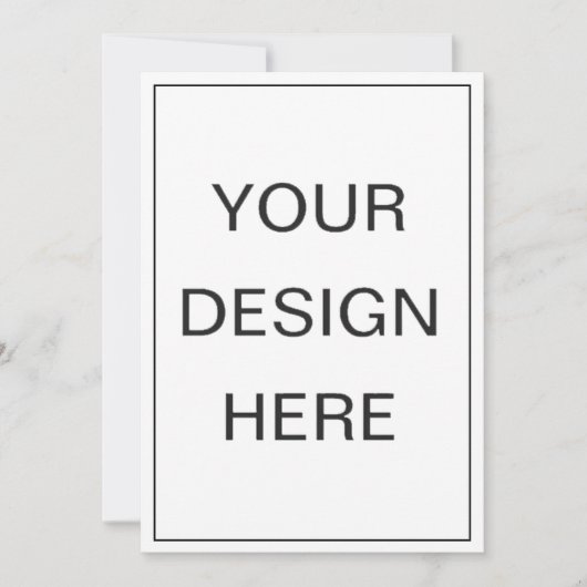 Uitnodigingen bedrukt 5x7" (Voorkant)