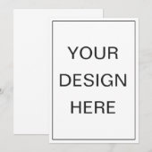 Uitnodigingen bedrukt 5x7" (Voorkant / Achterkant)