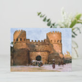 Uitnodigingen bij het kasteel van Rome (Staand voorkant)