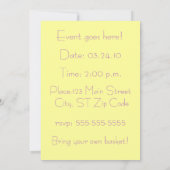 Uitnodigingen bij paaseiertante (Achterkant)