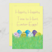 Uitnodigingen bij paaseiertante (Voorkant / Achterkant)