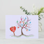 Uitnodigingen bij paaseiertante (Staand voorkant)