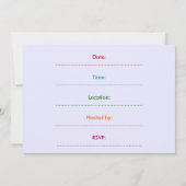 Uitnodigingen bij paaseiertante (Achterkant)