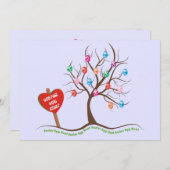 Uitnodigingen bij paaseiertante (Voorkant / Achterkant)