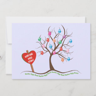 Uitnodigingen bij paaseiertante