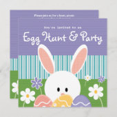 Uitnodigingen bij paaseiertante (Voorkant / Achterkant)