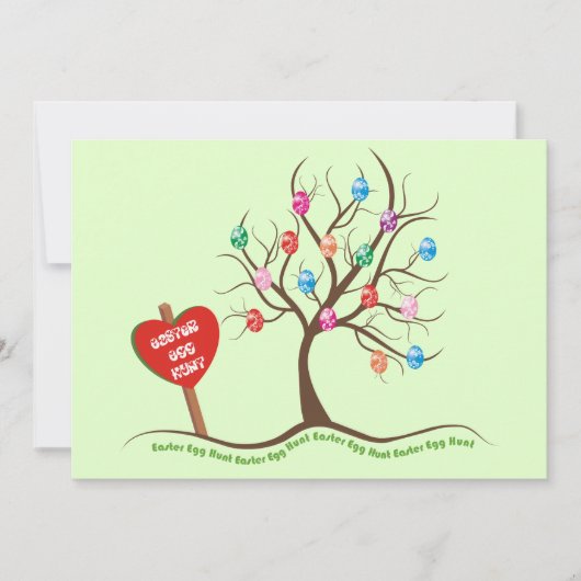 Uitnodigingen bij paaseiertante (Voorkant)