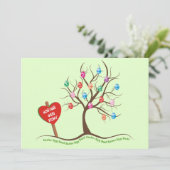 Uitnodigingen bij paaseiertante (Staand voorkant)