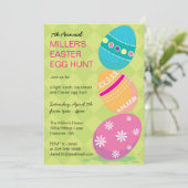 Uitnodigingen bij paaseihunt (Staand voorkant)