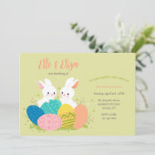 Uitnodigingen bij paasfeest (Staand voorkant)