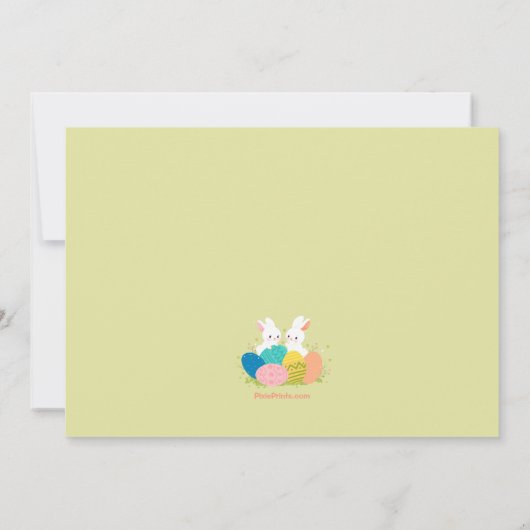 Uitnodigingen bij paasfeest (Achterkant)