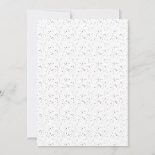 Uitnodigingen | Bloemrijke Wingerd – Elegante Mini (Voorkant)