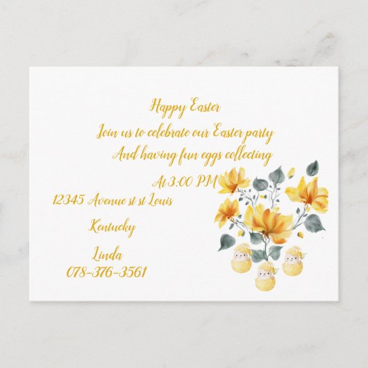 Uitnodigingen briefkaarten (Voorkant)